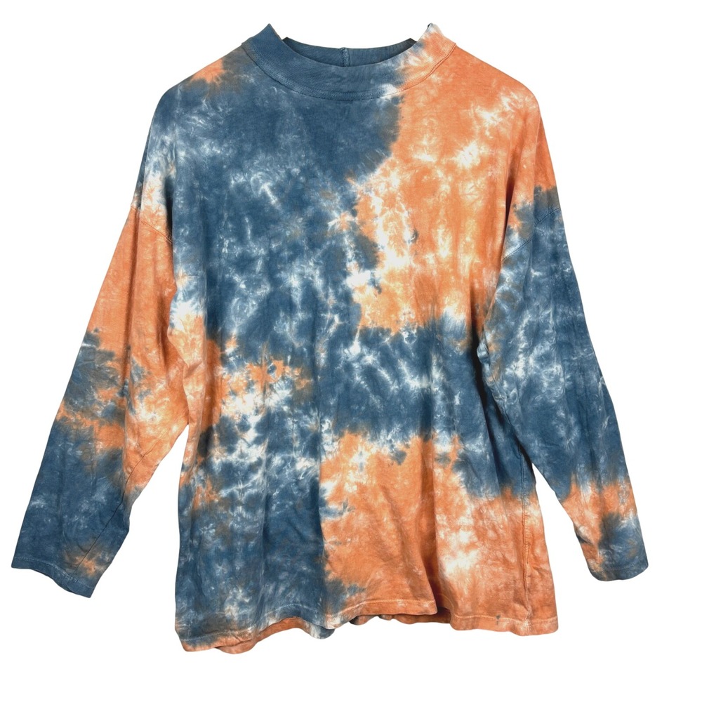 We the Free  Women Long Sleeve Cotton Tie‎ Dye T-Shirt Sz S Bohemian Hippie Boho
